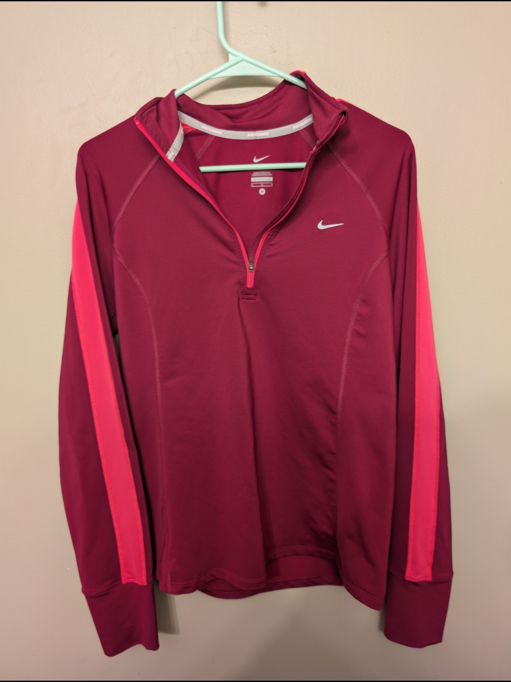 Nike Dri-Fit running Quarter zip pullover